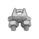 Marine Wire Rope Clip Cable Clamp, Drop Forged Galvanized Cable Clamp for Rigging, Rope Loops, and Outdoor Use - PACK 2