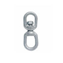 Galvanized Steel Eye & Eye Swivel for Marine Boats, Mooring Connector and Rigging Hardware for Chain, Rope, and Cable