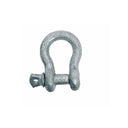 Screw Pin Anchor D Ring Shackle, Galvanized Steel Drop Forged Rigging Connector for Chain, Rope, Cable, and Towing