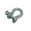 Screw Pin Anchor D Ring Shackle, Galvanized Steel Drop Forged Rigging Connector for Chain, Rope, Cable, and Towing