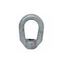 Hot-Dipped Galvanized Eye Nut, Drop Forged Carbon Steel Tap Thread Lifting and Rigging Hardware for Chain, Cable, and Rope - PACK 5