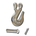 Marine Stainless Steel T316 Clevis Grab Hook, Boat Towing Tie Down Shackle for Chain, Rigging, Trailer, and Outdoor Use