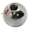 Marine T316 Stainless Steel 1/4" - 20 Thread Left Hand, Right Hand Ball Nut UNC Cap Dome Bolt - PACK 5