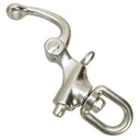 T316 Stainless Steel Marine Boat Swivel Eye Snap Shackle, Bail Sailboat Quick Release Rigging Hardware - PACK 5