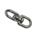 316 Stainless Steel Eye Eye Swivel, Marine Mooring Connector for Boat, Anchor, Chain, Rope, and Cable