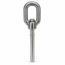 T316 Stainless Steel Swivel Gate Eye Hand Swage Stud, Marine Cable Wire Rope Fitting for Deck, Lifeline, Rigging - PACK 4