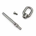T316 Stainless Steel Swivel Gate Eye Hand Swage Stud, Marine Cable Wire Rope Fitting for Deck, Lifeline, Rigging - PACK 4