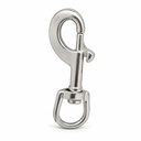 T316 Stainless Steel Swivel Eye Snap Hook, Marine Boat Rigging Clip for Dock, Deck, Sailing, Rope, Cable Hardware - PACK 5