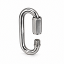 T316 Stainless Steel Quick Link Connector, Marine Boat Screw Link for Rigging, Sailing, Rope, Chain, and Utility Hardware - PACK 5