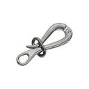 Stainless Steel Pelican Hook with Loop, Marine Boat Rigging Quick Release Hook for Sailing, Rope, Cable, and Outdoor Use - PACK 10