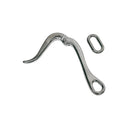 Stainless Steel Pelican Hook with Loop, Marine Boat Rigging Quick Release Hook for Sailing, Rope, Cable, and Outdoor Use - PACK 10