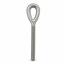 T316 Stainless Steel Drop Forged Turnbuckle Eye, Marine Grade Rigging Hardware for Cable Tensioning and Wire Rope Systems - PACK 4