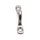 Marine T304 Stainless Steel Footman Loop Pad Eye Strap, Deck Mount Tie Down Hardware for Strap, Webbing, Rope, and Cable - PACK 10