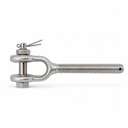 Marine Grade T316 Stainless Steel Left Hand Turnbuckle Jaw, Drop Forged Rigging Hardware for Boat, Dock, and Outdoor Use - PACK 4
