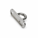T304 Stainless Steel Oblong Pad Eye Plate, Marine Formed Welded Eye Hardware for Rigging, Tie Down, Rope, and Cable - PACK 4