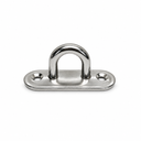 T304 Stainless Steel Oblong Pad Eye Plate, Marine Formed Welded Eye Hardware for Rigging, Tie Down, Rope, and Cable - PACK 4