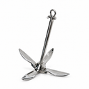 T316 Stainless Steel Folding Grapnel Anchor, Marine Boat Fishing Anchor for Yacht, Kayak, Canoe, Dinghy, and Outdoor Use
