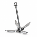 T316 Stainless Steel Folding Grapnel Anchor, Marine Boat Fishing Anchor for Yacht, Kayak, Canoe, Dinghy, and Outdoor Use