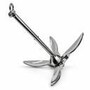 T316 Stainless Steel Folding Grapnel Anchor, Marine Boat Fishing Anchor for Yacht, Kayak, Canoe, Dinghy, and Outdoor Use