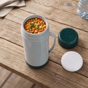 1.3L / 42 oz Insulated Food Jar, Double Lid Vacuum Insulated Leakproof Thermal Lunch Container for Soup, Stew, and Meals