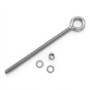 T316 Stainless Steel Fully Threaded 5/8" x 12" Welded Eye Bolt 2400 Lbs WLL