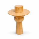 Fairmont 99mm Natural Wood Mannequin Neck Block, Dress Form Neck Top Finial, Replacement Neck Cap for Fabric Mannequin Displays