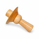 Fairmont 99mm Natural Wood Mannequin Neck Block, Dress Form Neck Top Finial, Replacement Neck Cap for Fabric Mannequin Displays