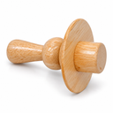 Champagne 1-1/4" Mannequin Neck Cap, Solid Wood Neck Block For Fabric Children’s Dress Forms And Kids Apparel Displays