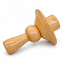 Champagne 1-1/4" Mannequin Neck Cap, Solid Wood Neck Block For Fabric Children’s Dress Forms And Kids Apparel Displays