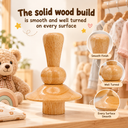 Champagne 1-1/4" Mannequin Neck Cap, Solid Wood Neck Block For Fabric Children’s Dress Forms And Kids Apparel Displays