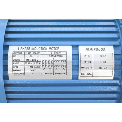 2 HP Electric Tubing Angled Pipe Notcher Tube Punch Press Metal Cut 1/4 3/8 1/2 3/4 1 1-1/4 1-1/2 2" 1740 RPM 1500W