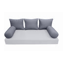 Model-3 QUEEN SIZE Bolster & Back Pillow Cushion Outdoor SLIP COVER ONLY
