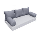 Model-3 QUEEN SIZE Bolster & Back Pillow Cushion Outdoor SLIP COVER ONLY