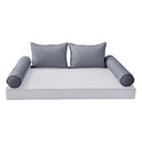 Model-4 CRIB SIZE Bolster & Back Pillow Cushion Outdoor SLIP COVER ONLY