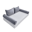 Model-4 TWIN SIZE Bolster & Back Pillow Cushion Outdoor SLIP COVER ONLY