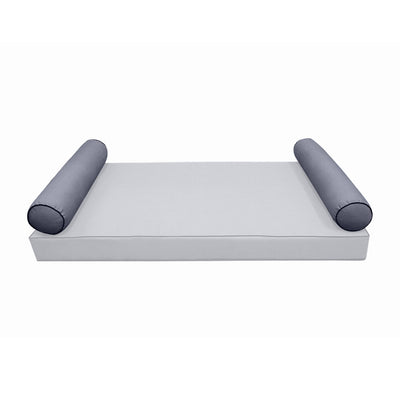 Model-5 TWIN SIZE Bolster & Back Pillow Cushion Outdoor SLIP COVER ONLY
