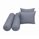 Model-4 CRIB SIZE Bolster & Back Pillow Cushion Outdoor SLIP COVER ONLY