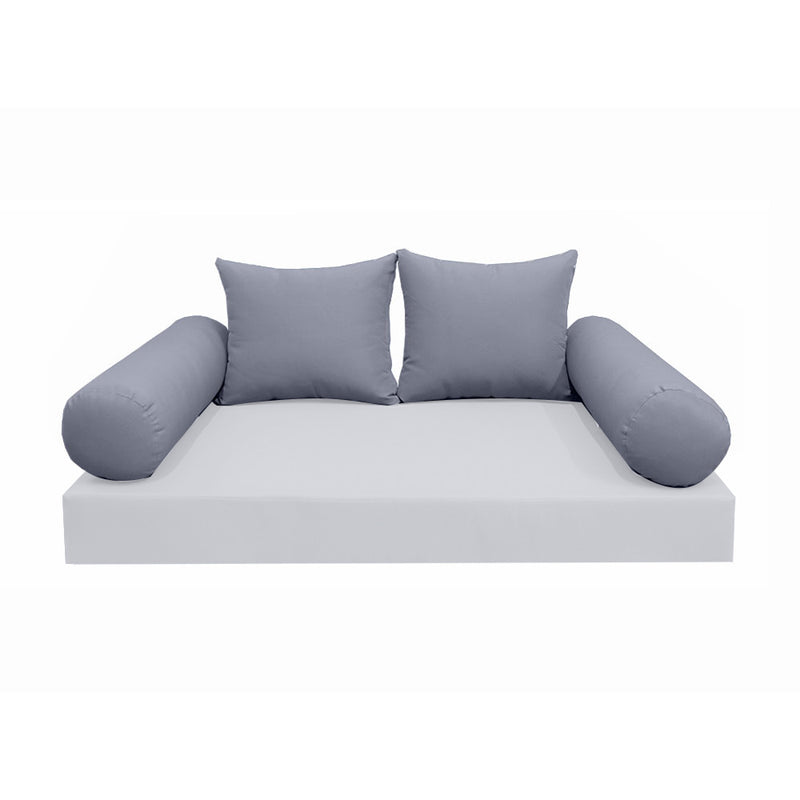Model-4 FULL SIZE Bolster & Back Pillow Cushion Outdoor SLIP COVER ONLY