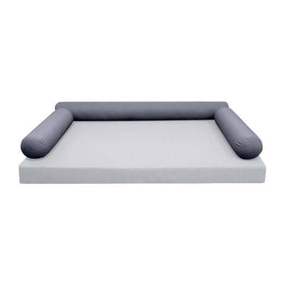 Model-6 TWIN SIZE Bolster & Back Pillow Cushion Outdoor SLIP COVER ONLY