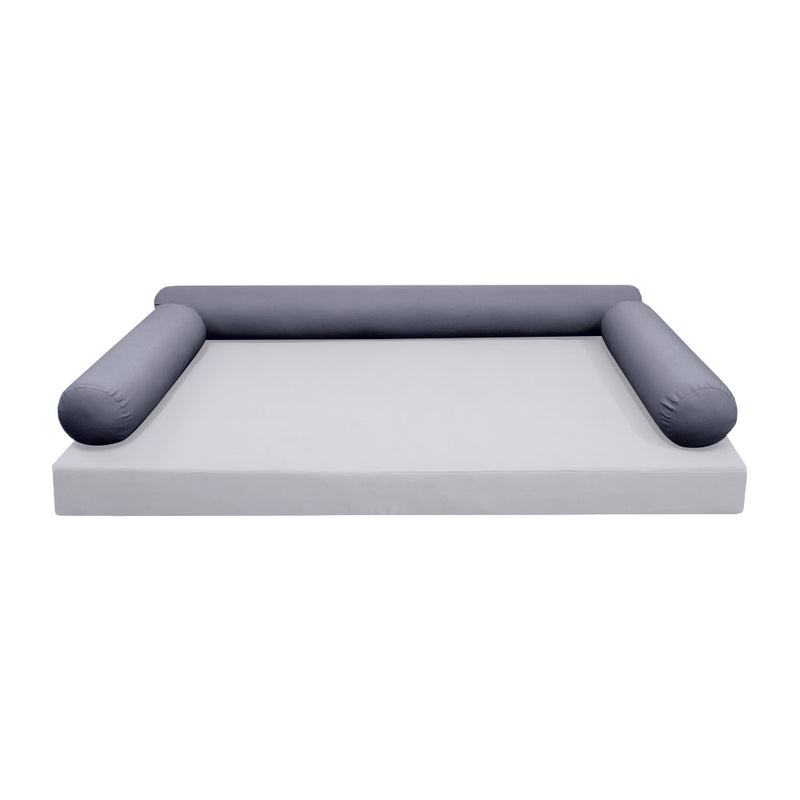 Model-6 TWIN SIZE Bolster & Back Pillow Cushion Outdoor SLIP COVER ONLY