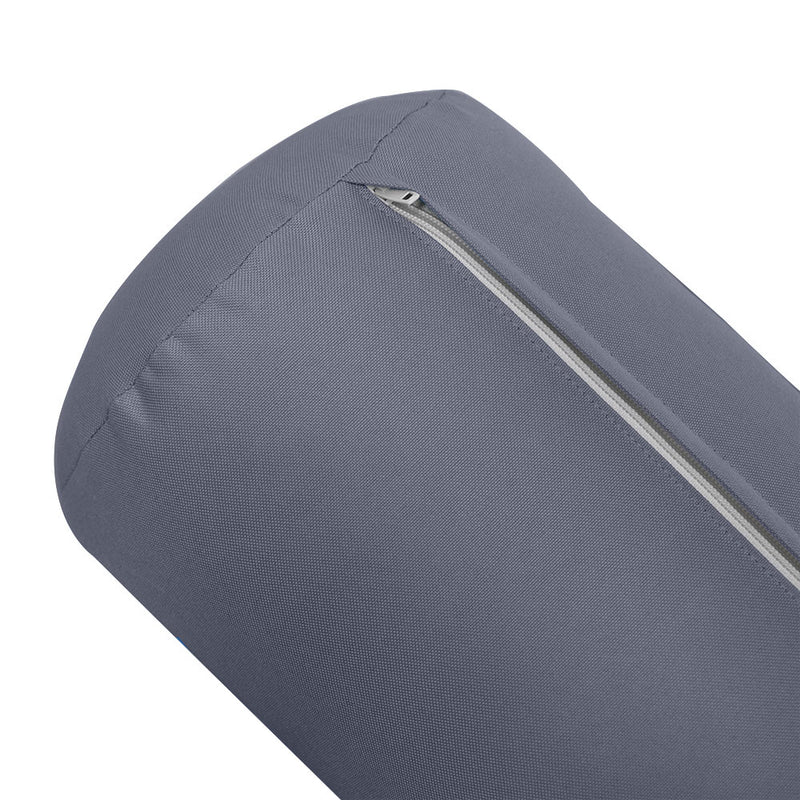 Model-6 TWIN SIZE Bolster & Back Pillow Cushion Outdoor SLIP COVER ONLY