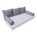 Model-3 QUEEN SIZE Bolster & Back Pillow Cushion Outdoor SLIP COVER ONLY