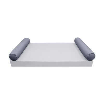 Model-5 QUEEN SIZE Bolster & Back Pillow Cushion Outdoor SLIP COVER ONLY