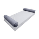 Model-5 TWIN SIZE Bolster & Back Pillow Cushion Outdoor SLIP COVER ONLY