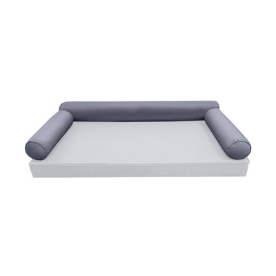 Model-6 TWIN SIZE Bolster & Back Pillow Cushion Outdoor SLIP COVER ONLY