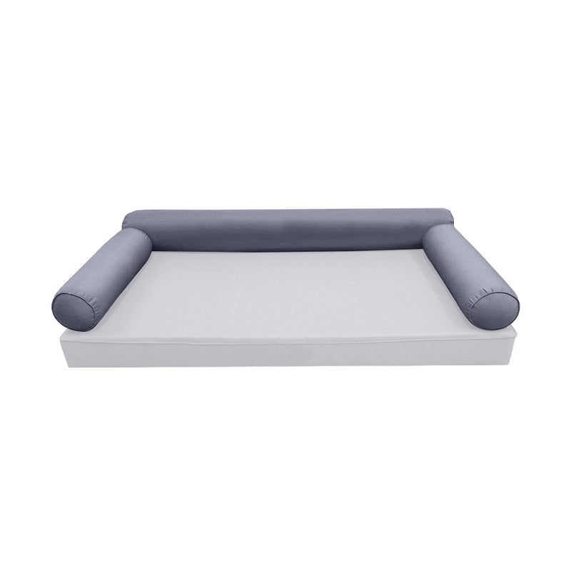 Model-6 TWIN SIZE Bolster & Back Pillow Cushion Outdoor SLIP COVER ONLY