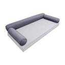 Model-6 TWIN SIZE Bolster & Back Pillow Cushion Outdoor SLIP COVER ONLY