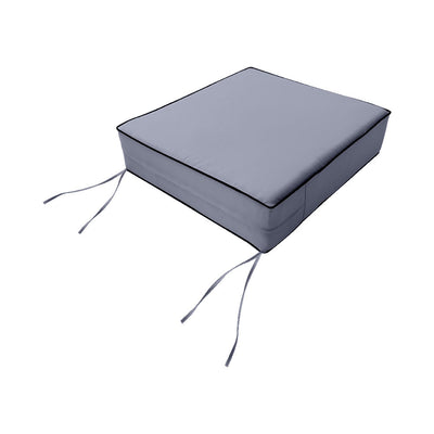 Large Size Outdoor Deep Seat Back Rest Bolster SLIP COVERS ONLY