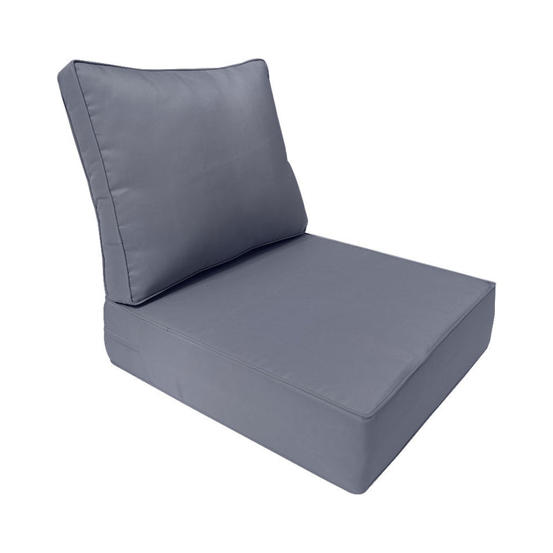 Large Size Outdoor Deep Seat Back Rest Bolster SLIP COVERS ONLY