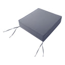 Large Size Outdoor Deep Seat Back Rest Bolster Cushion Insert and Slip Cover Set